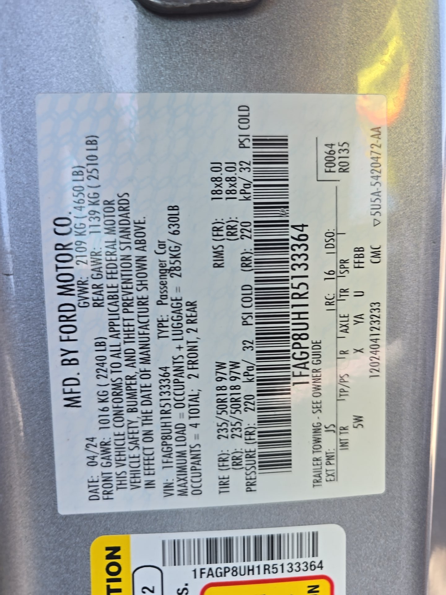2024 Ford Mustang EcoBoost Premium RWD