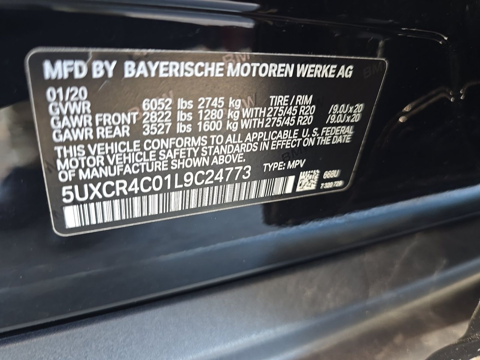 2020 BMW X5 sDrive40i RWD
