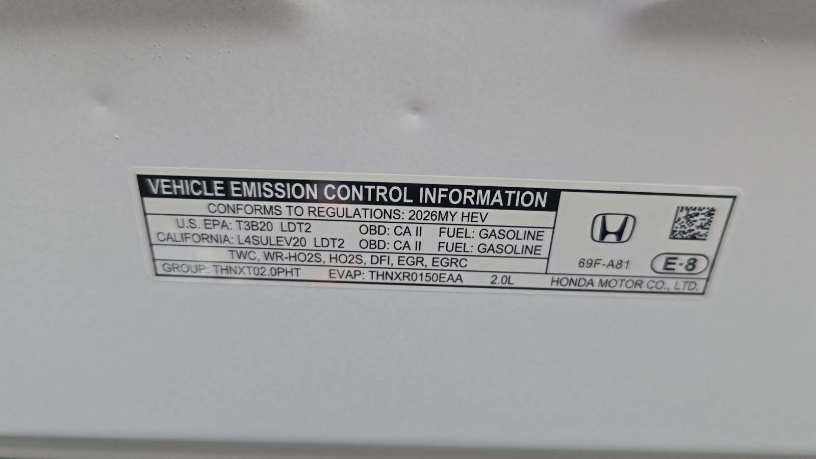 2026 Honda CR-V Hybrid Sport Touring AWD