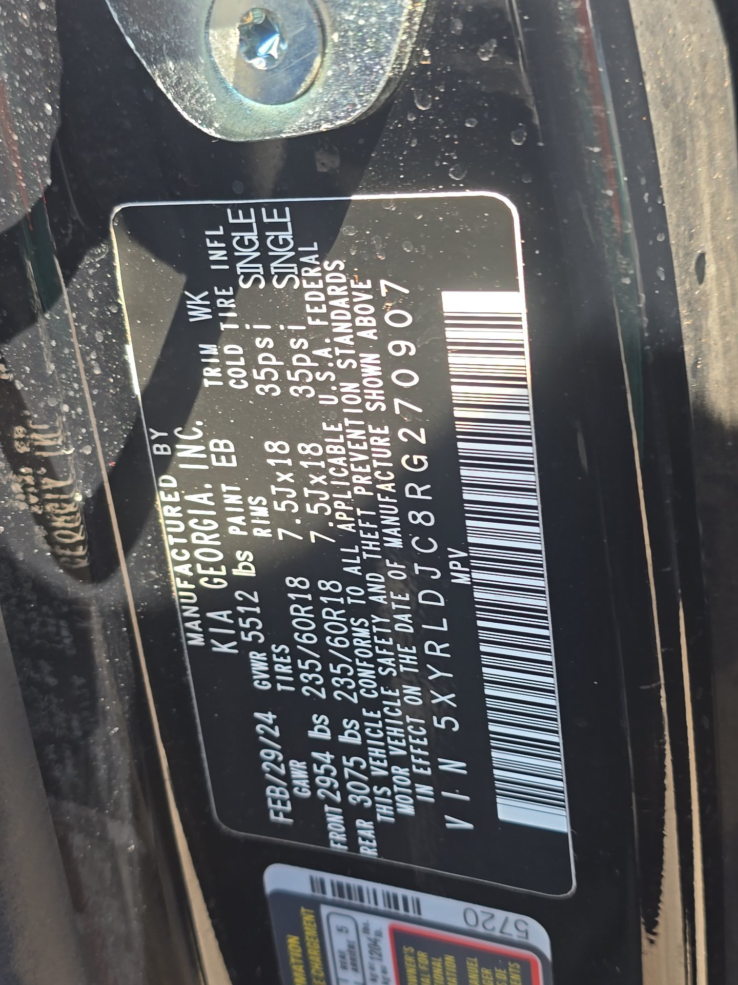 2024 Kia Sorento S AWD