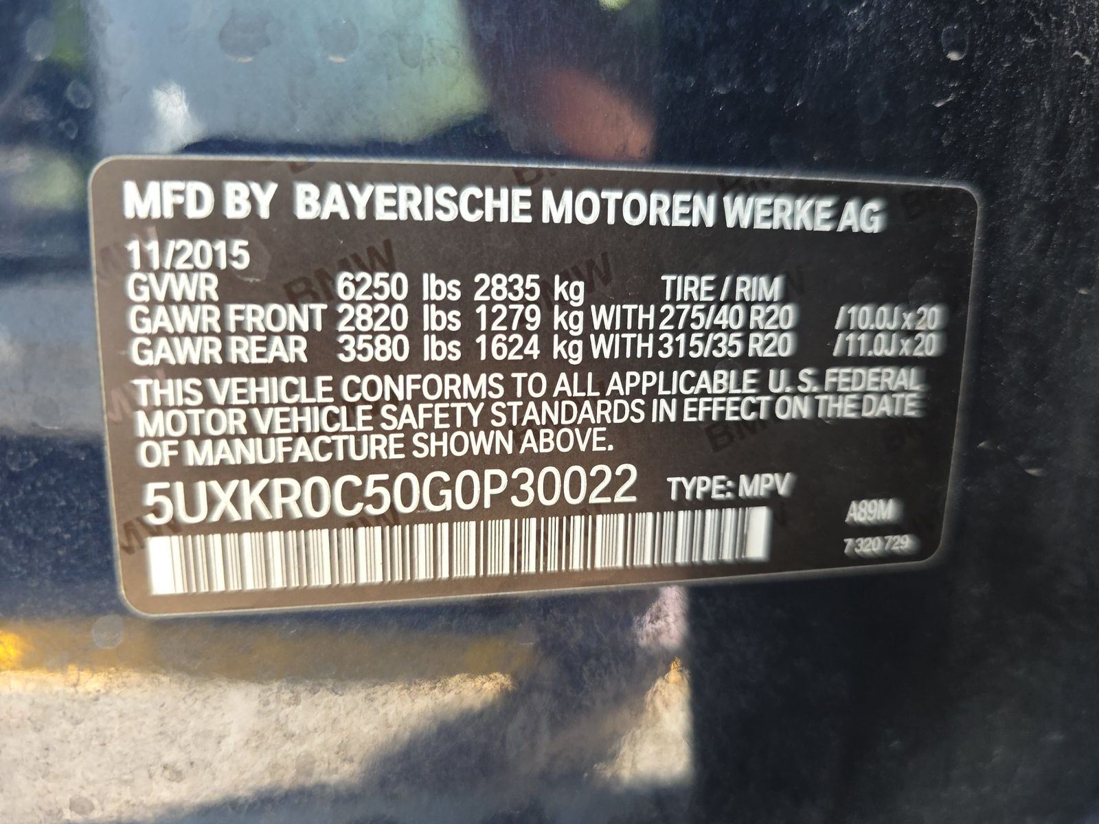 2016 BMW X5 xDrive35i AWD