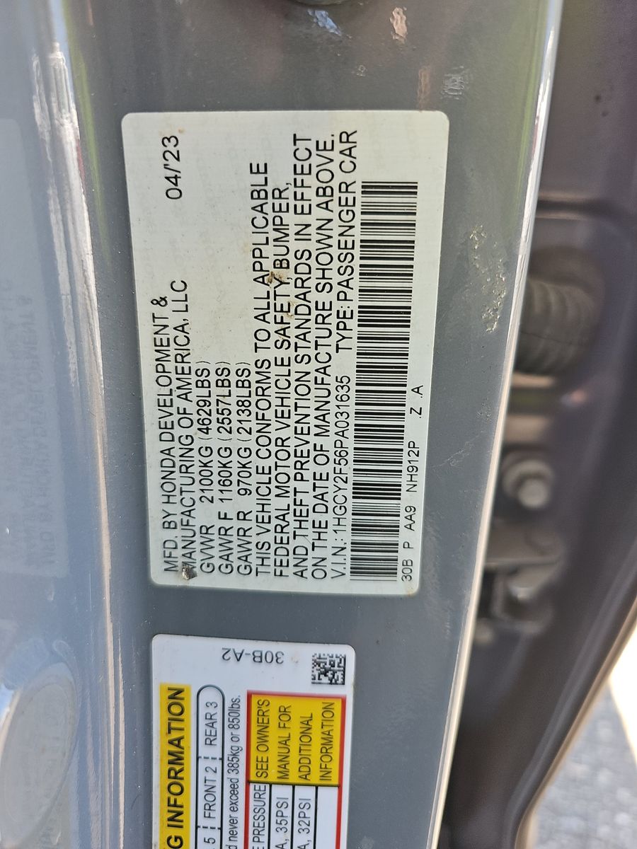 2023 Honda Accord Hybrid Sport FWD