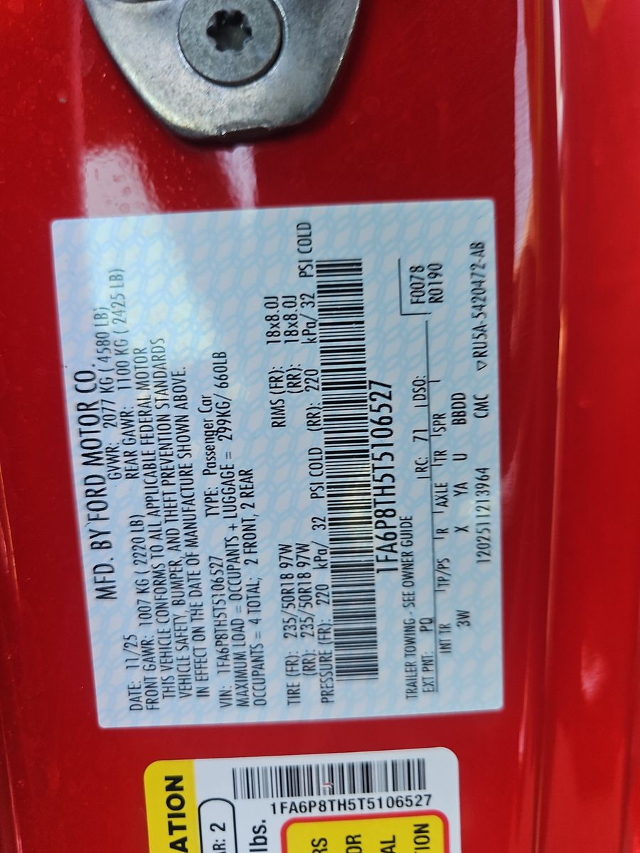 2026 Ford Mustang EcoBoost Premium RWD