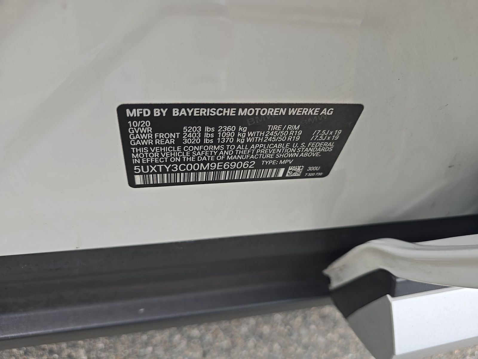 2021 BMW X3 sDrive30i RWD