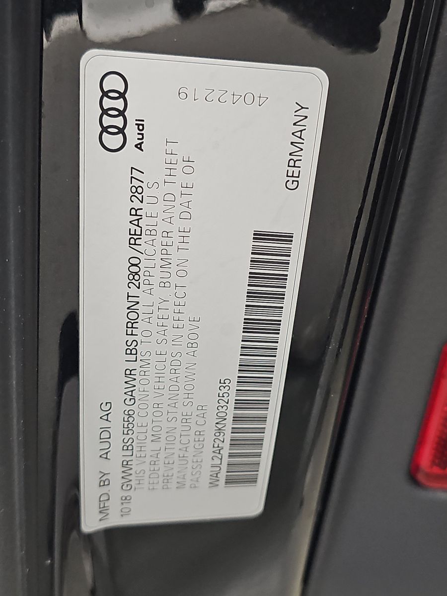 2019 Audi A6 3.0T Premium Plus AWD