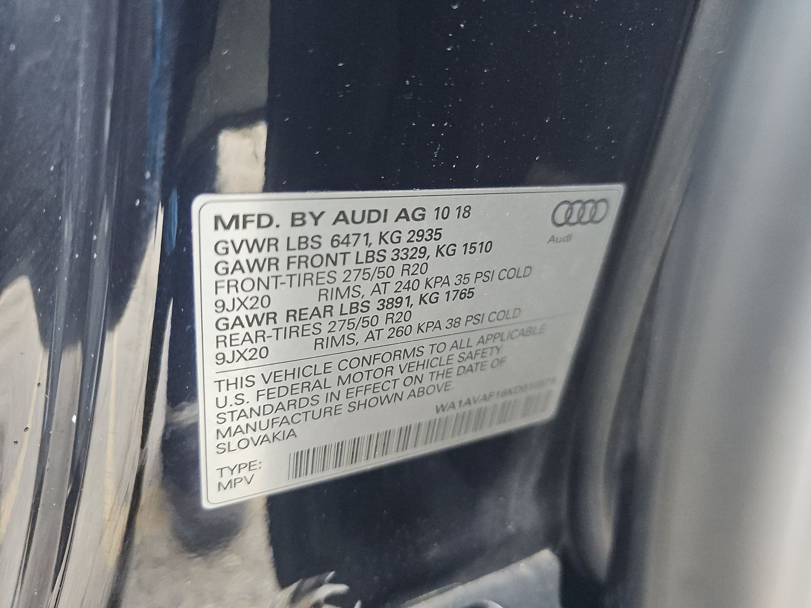 2019 Audi Q8 Premium AWD