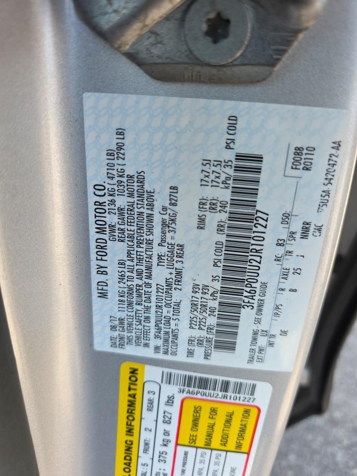 2018 Ford Fusion Hybrid S FWD