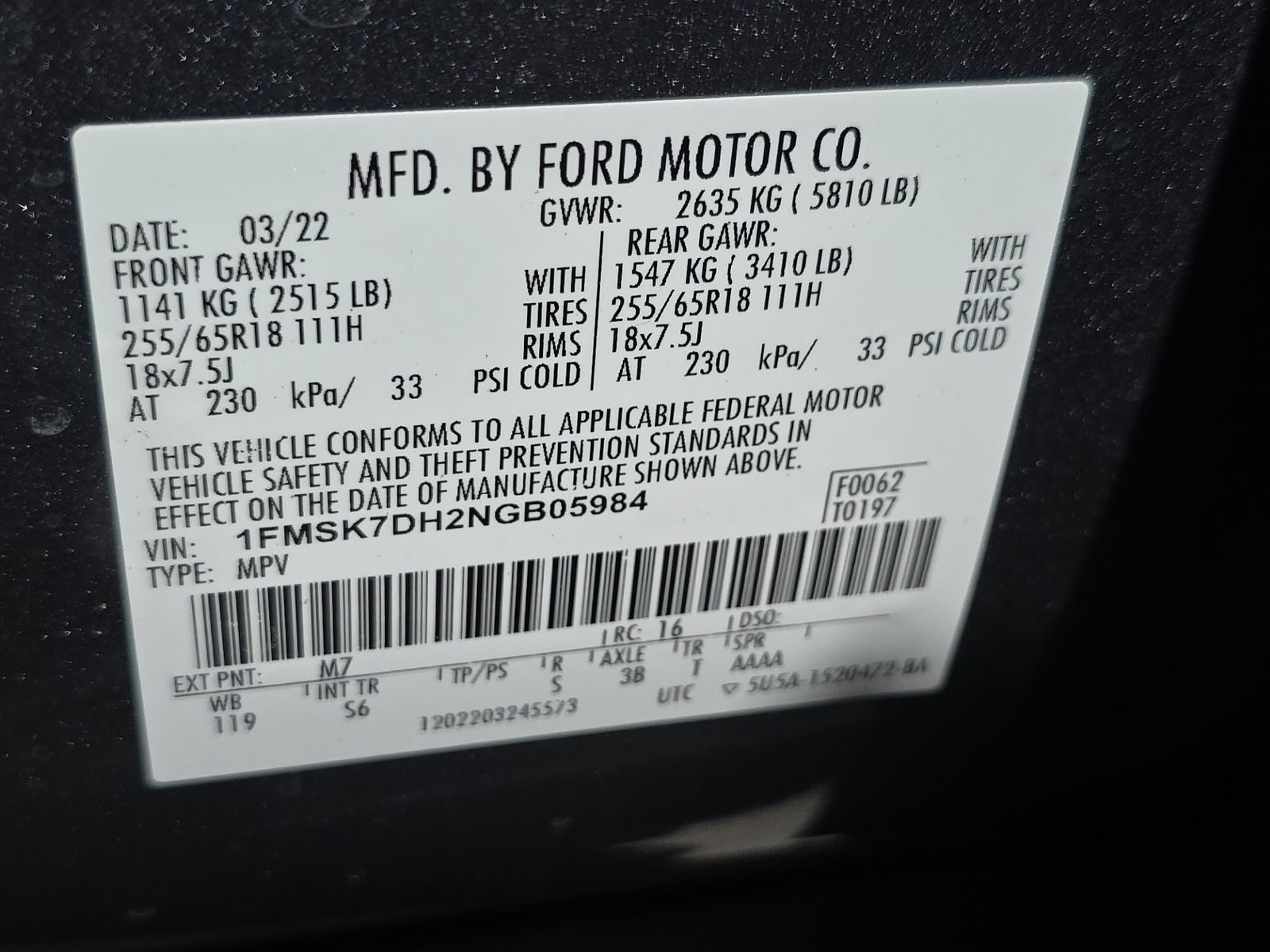 2022 Ford Explorer XLT RWD