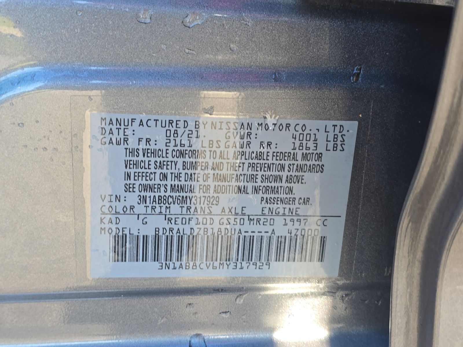 NISSAN SENTRA - 10