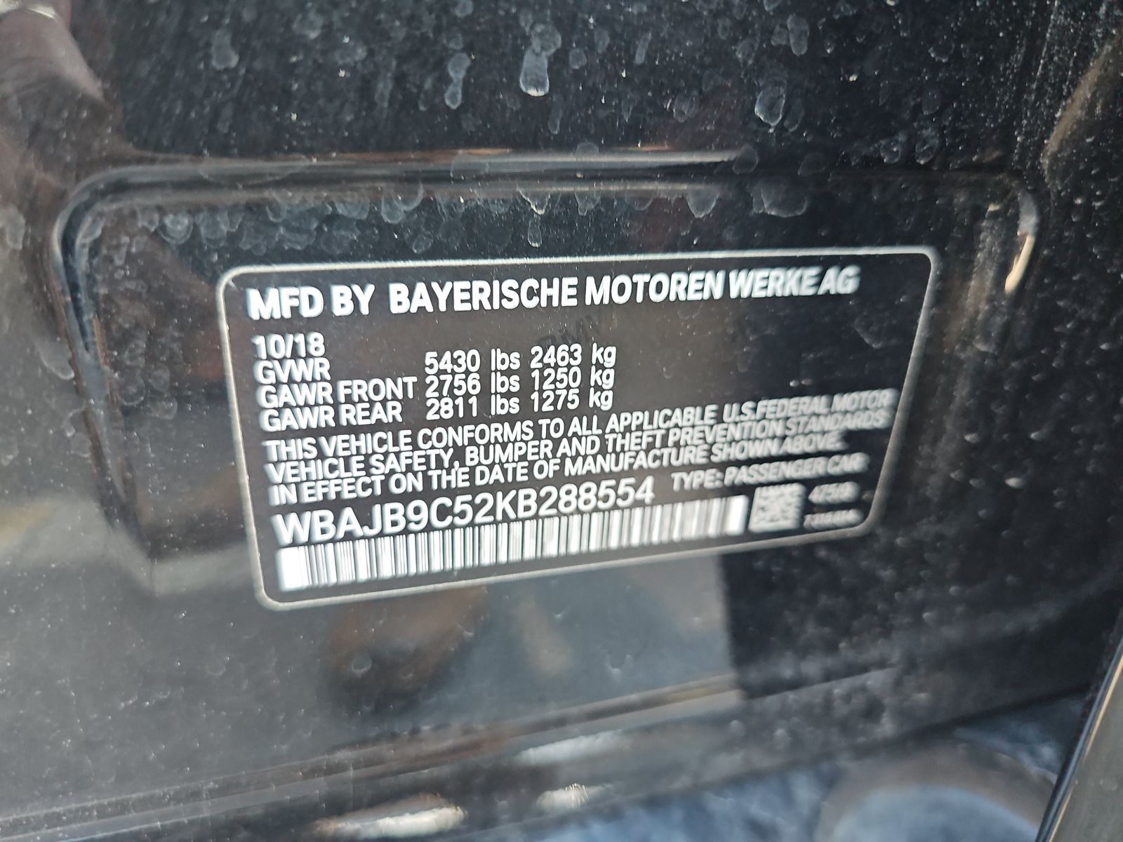 2019 BMW 5 Series M550i xDrive AWD