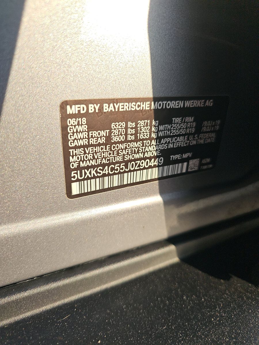 2018 BMW X5 xDrive35d AWD