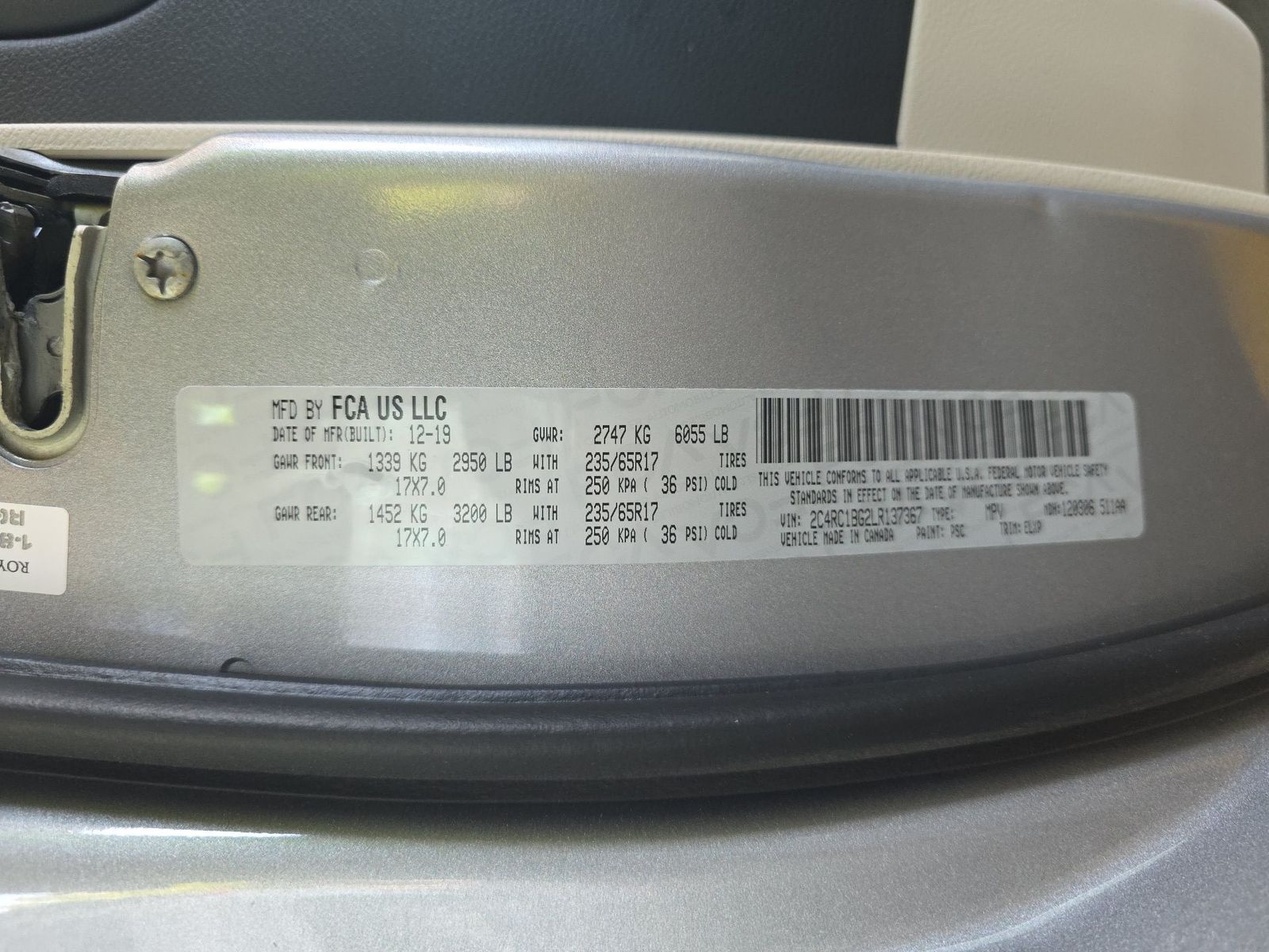 2020 Chrysler Pacifica Touring L FWD