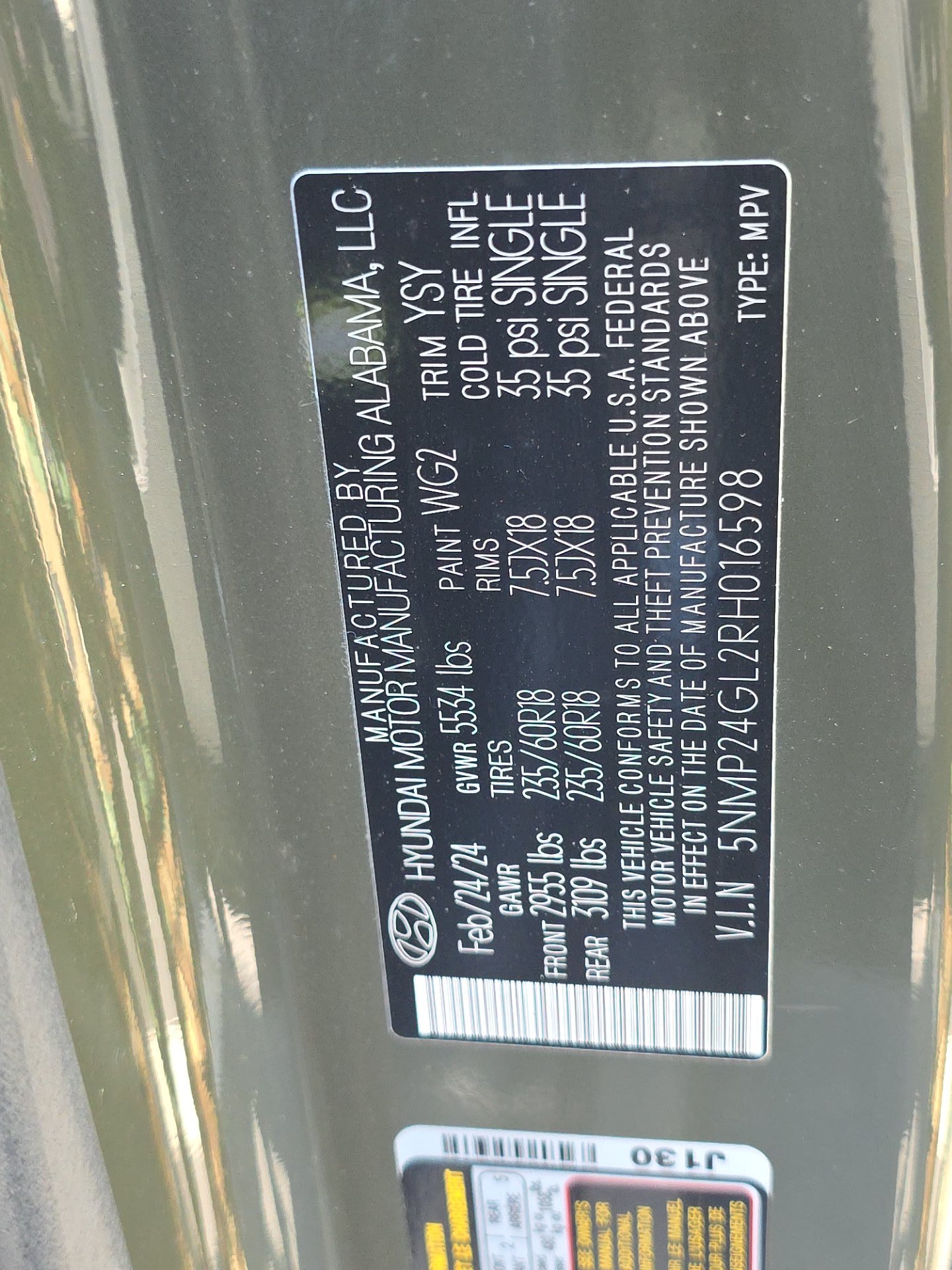 2024 Hyundai Santa Fe SEL FWD