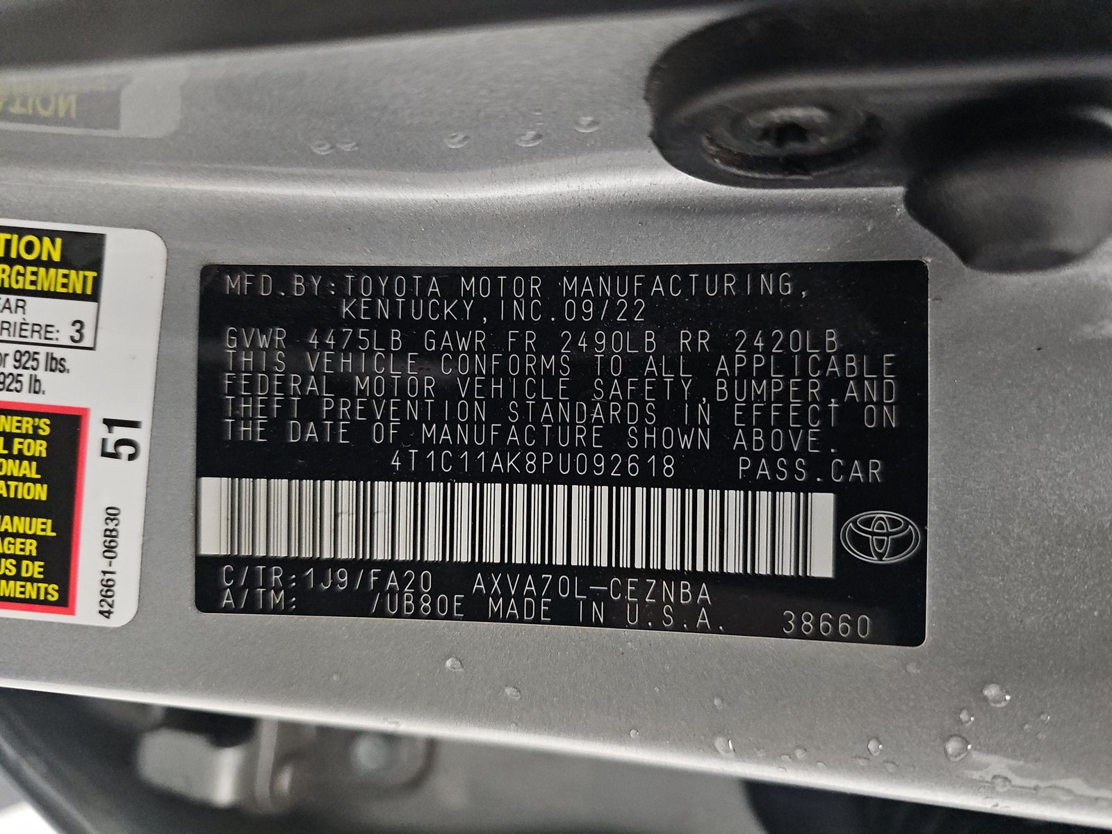 2023 Toyota Camry LE FWD