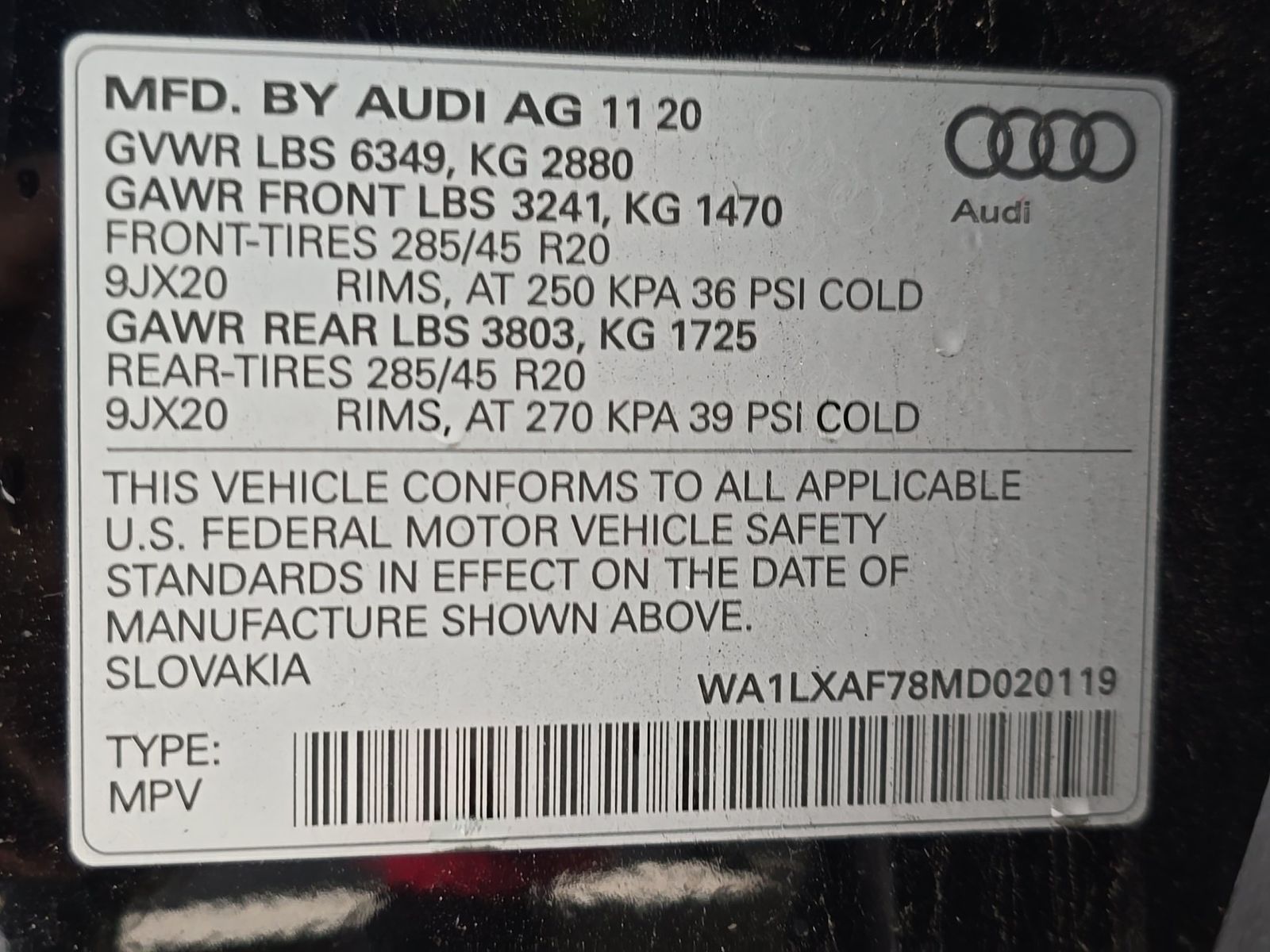 2021 Audi Q7 3.0T Premium Plus AWD