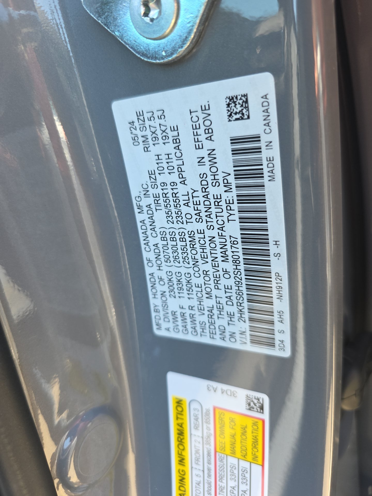 2025 Honda CR-V Hybrid Sport Touring AWD