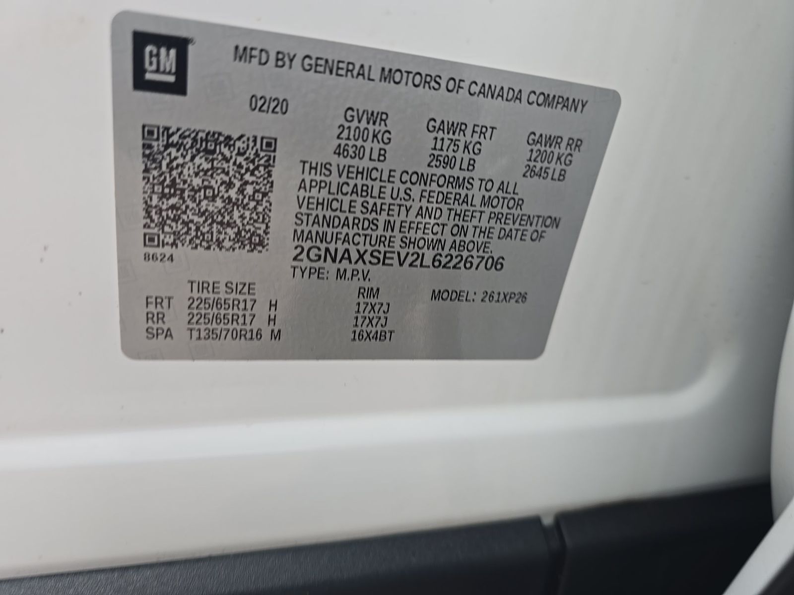 2020 Chevrolet Equinox LS AWD