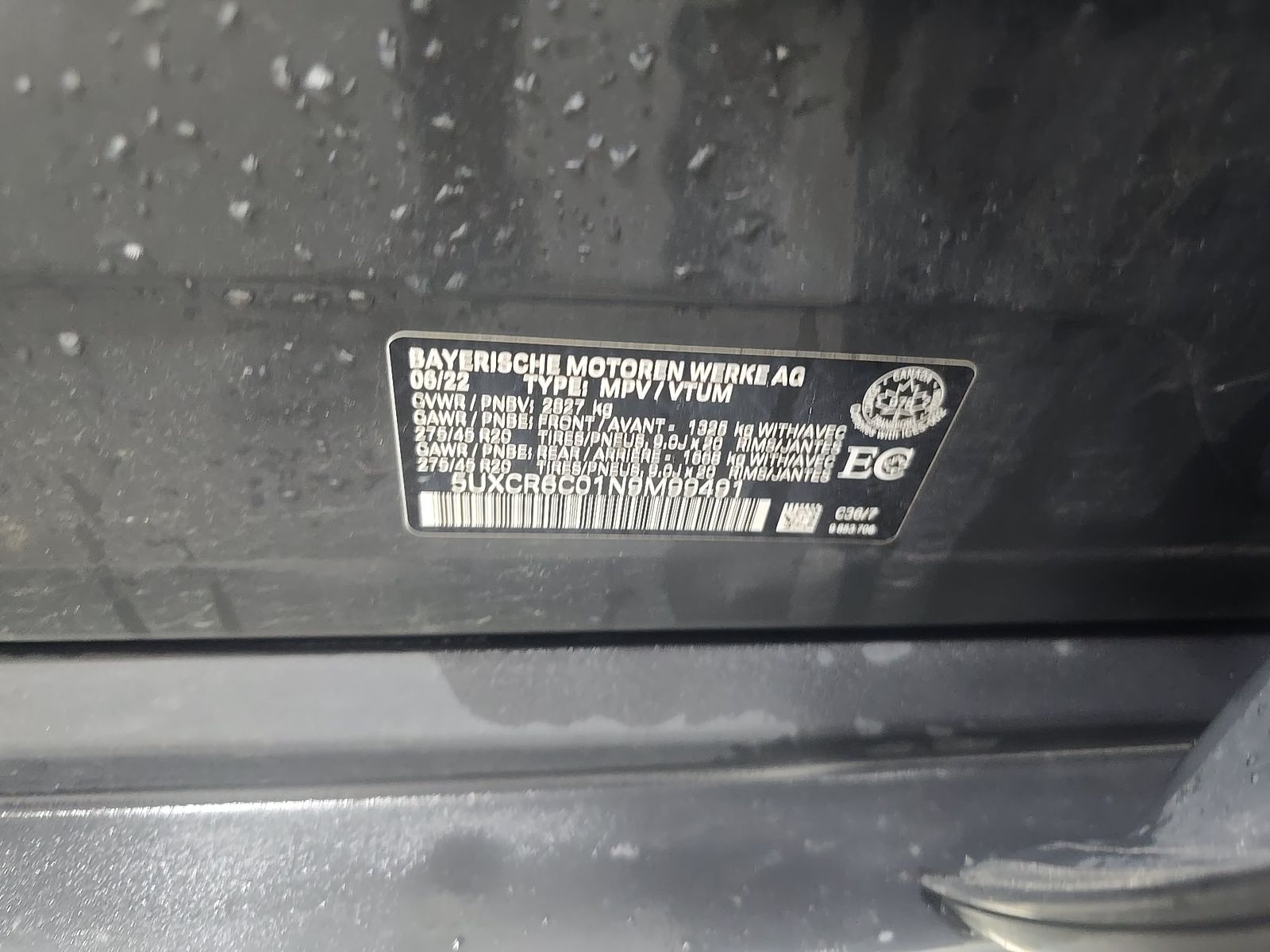 2022 BMW X5 xDrive40i AWD
