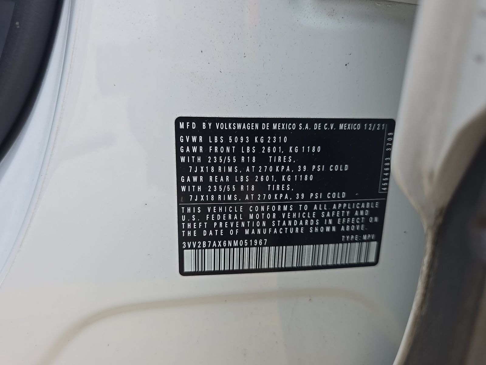 2022 Volkswagen Tiguan 2.0T SE AWD