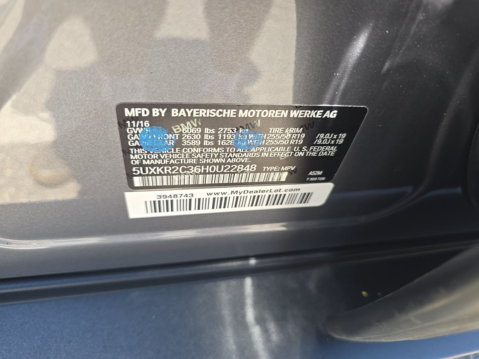 2017 BMW X5 sDrive35i RWD