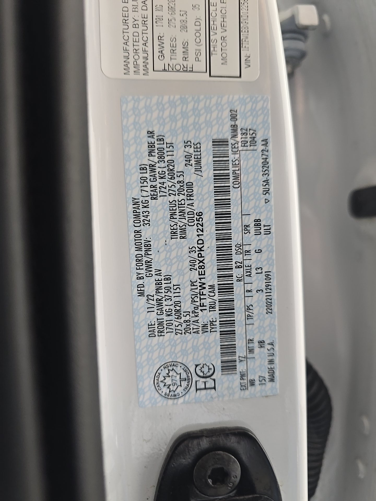 2023 Ford F-150 Lariat AWD
