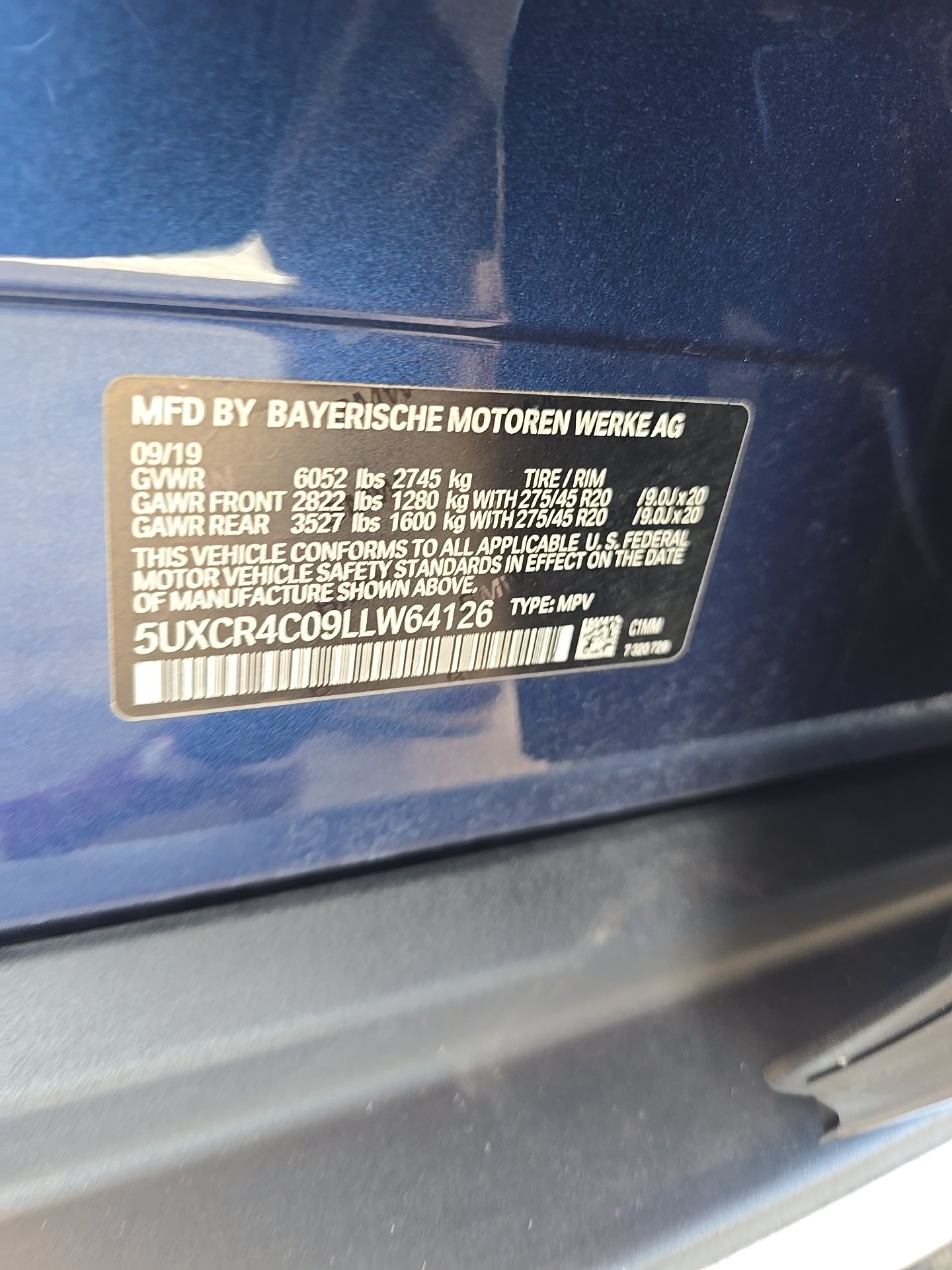 2020 BMW X5 sDrive40i RWD