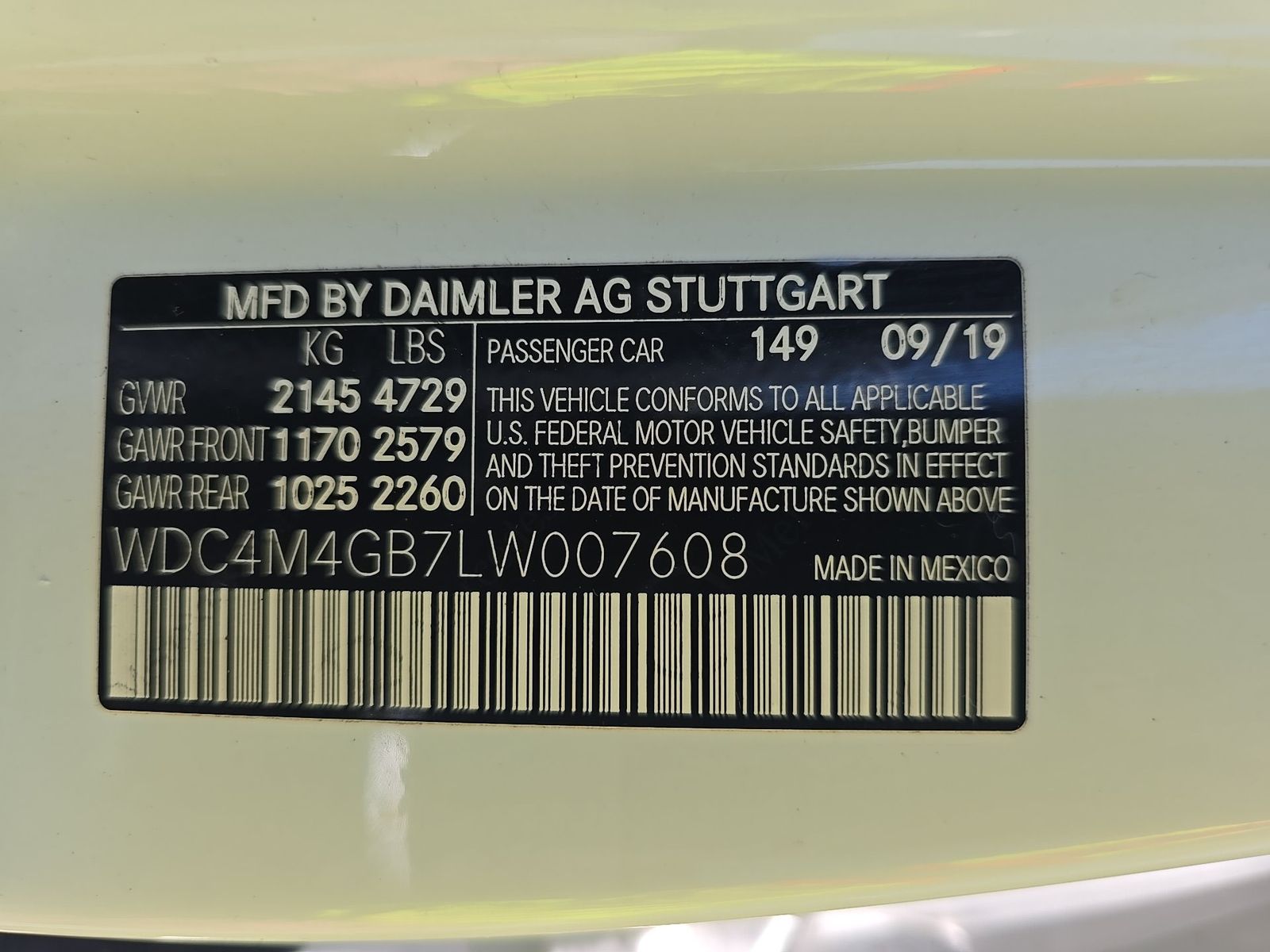 2020 Mercedes-Benz GLB GLB 250 FWD