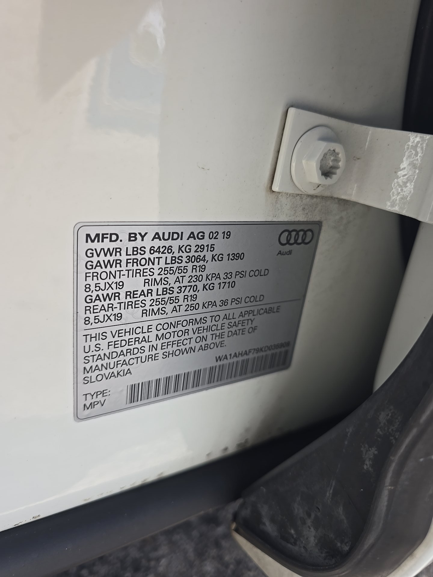 2019 Audi Q7 2.0T Premium AWD