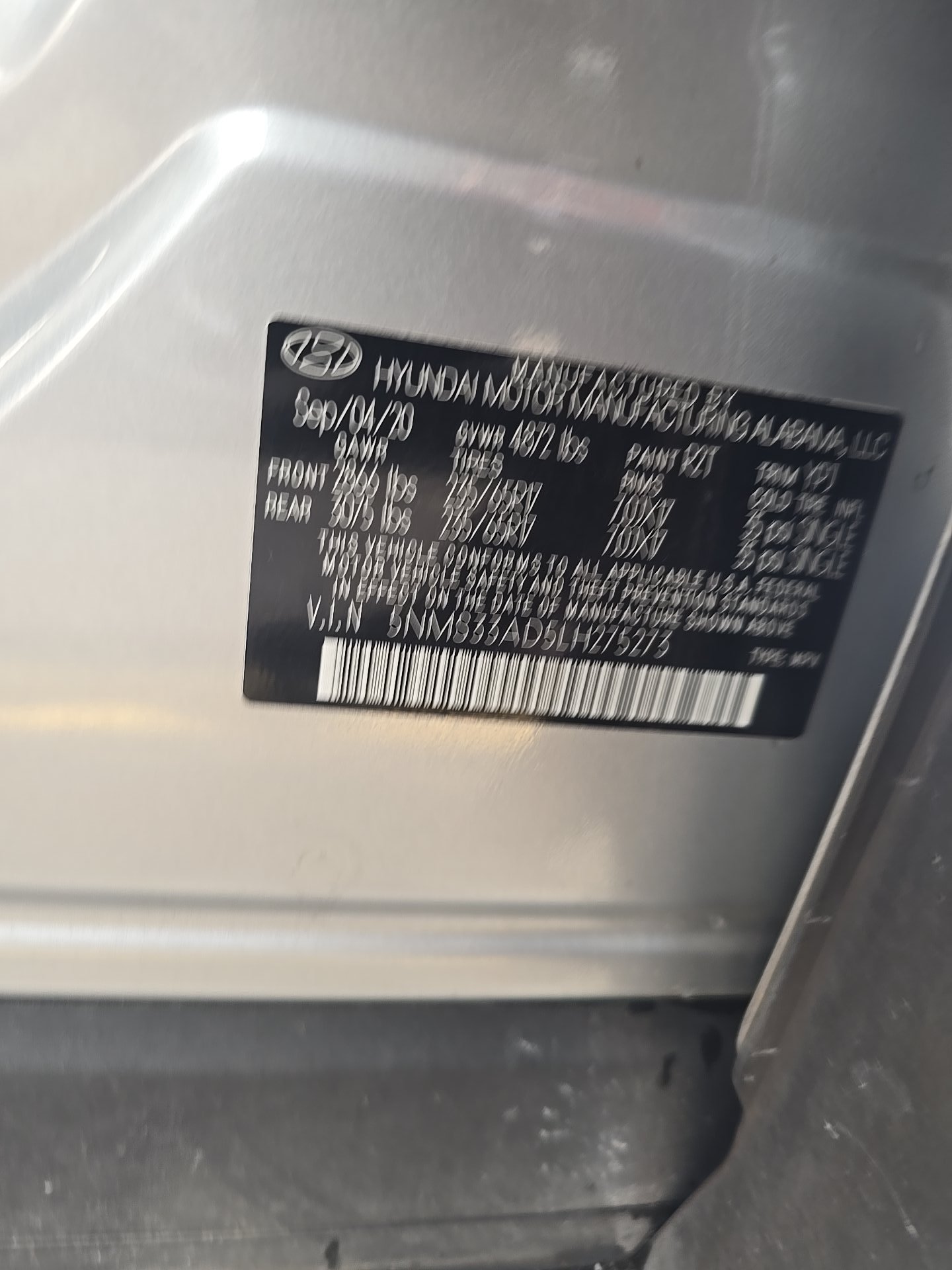 2020 Hyundai Santa Fe SEL FWD