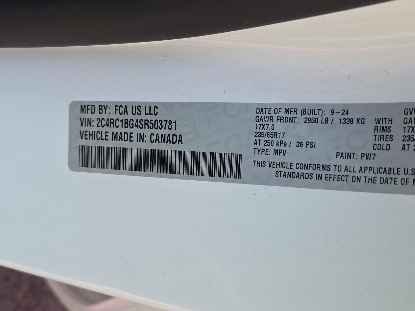 2025 Chrysler Pacifica Select FWD