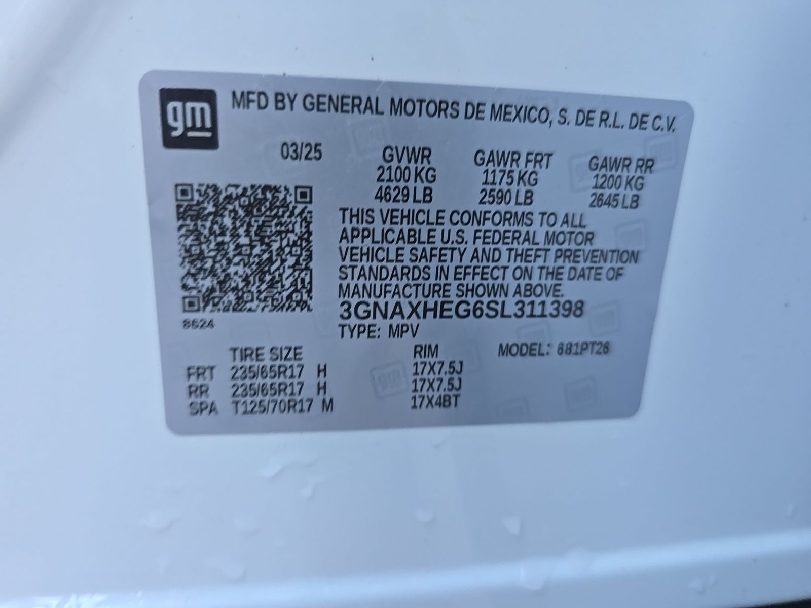 2025 Chevrolet Equinox LT FWD
