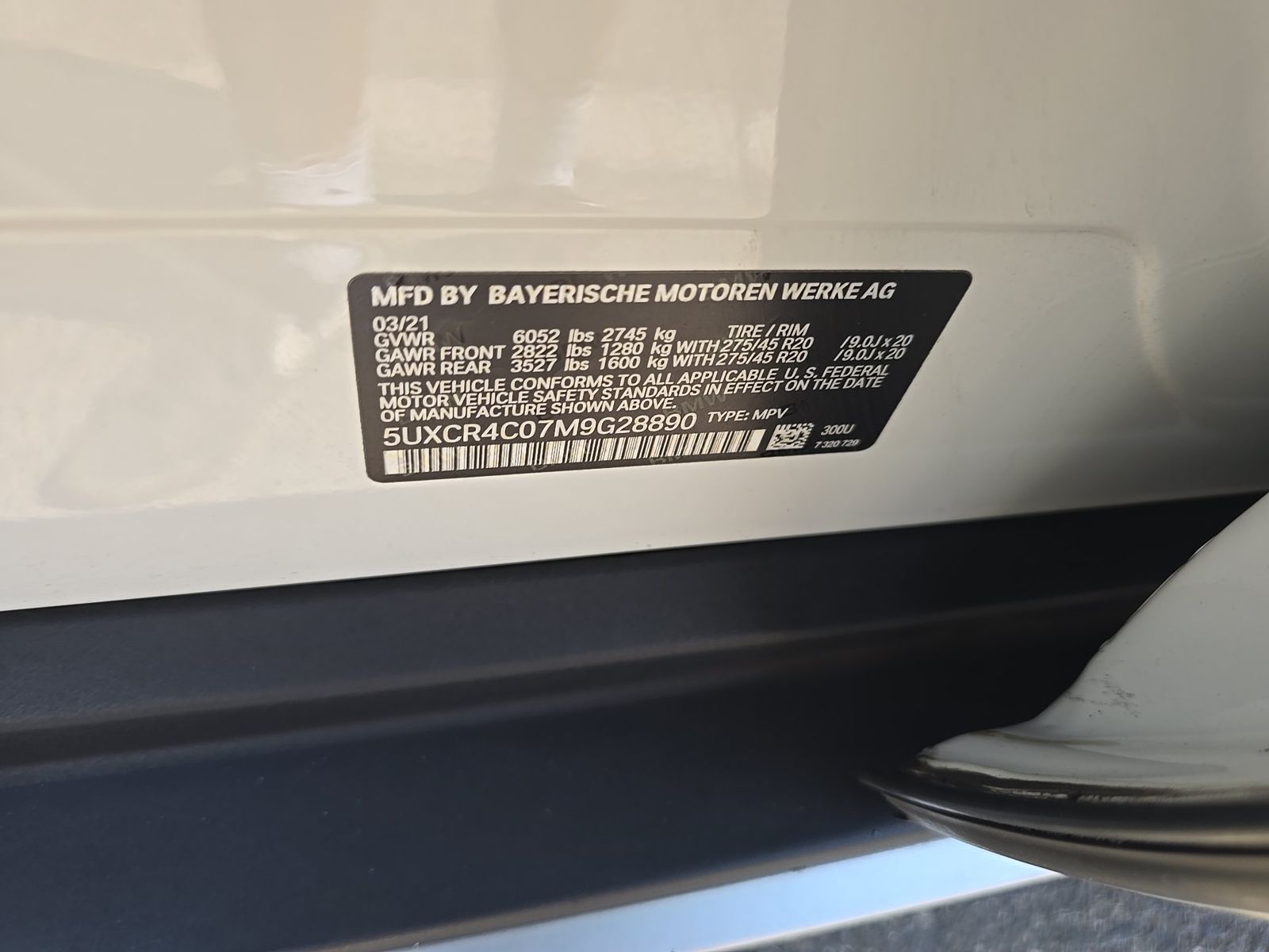 2021 BMW X5 sDrive40i RWD