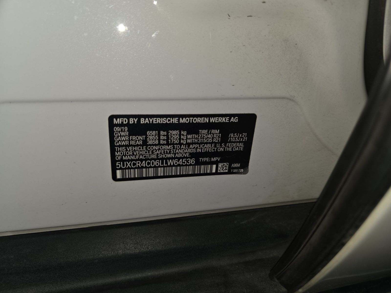 2020 BMW X5 sDrive40i RWD