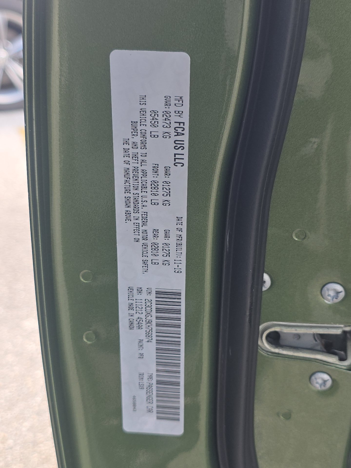2019 Dodge Charger Scat Pack RWD