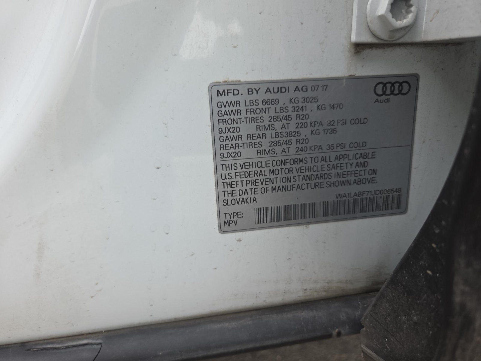 2018 Audi Q7 3.0T Premium Plus AWD