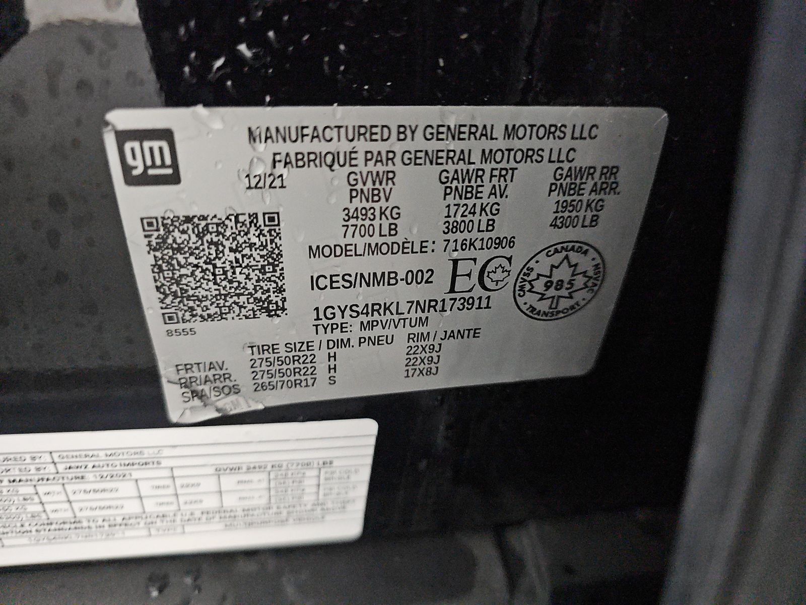 2022 Cadillac Escalade ESV Sport Platinum AWD