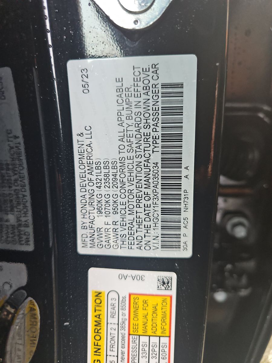 2023 Honda Accord EX FWD