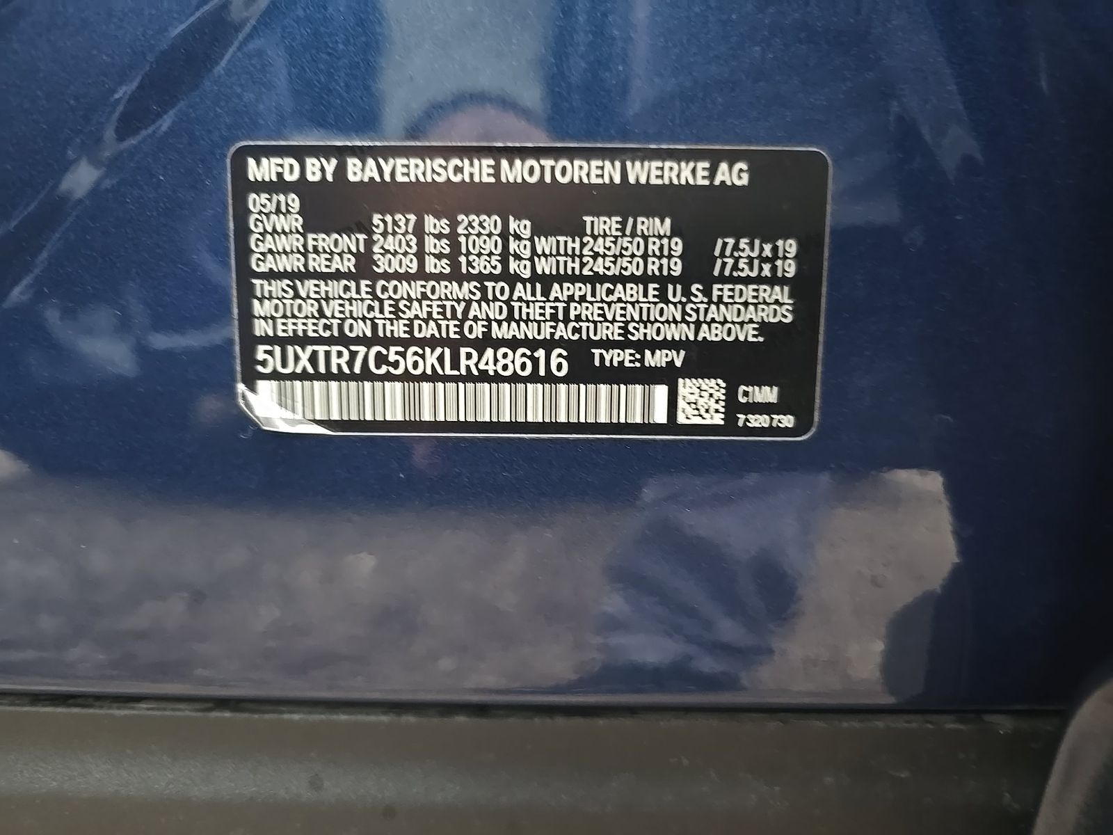 2019 BMW X3 sDrive30i RWD