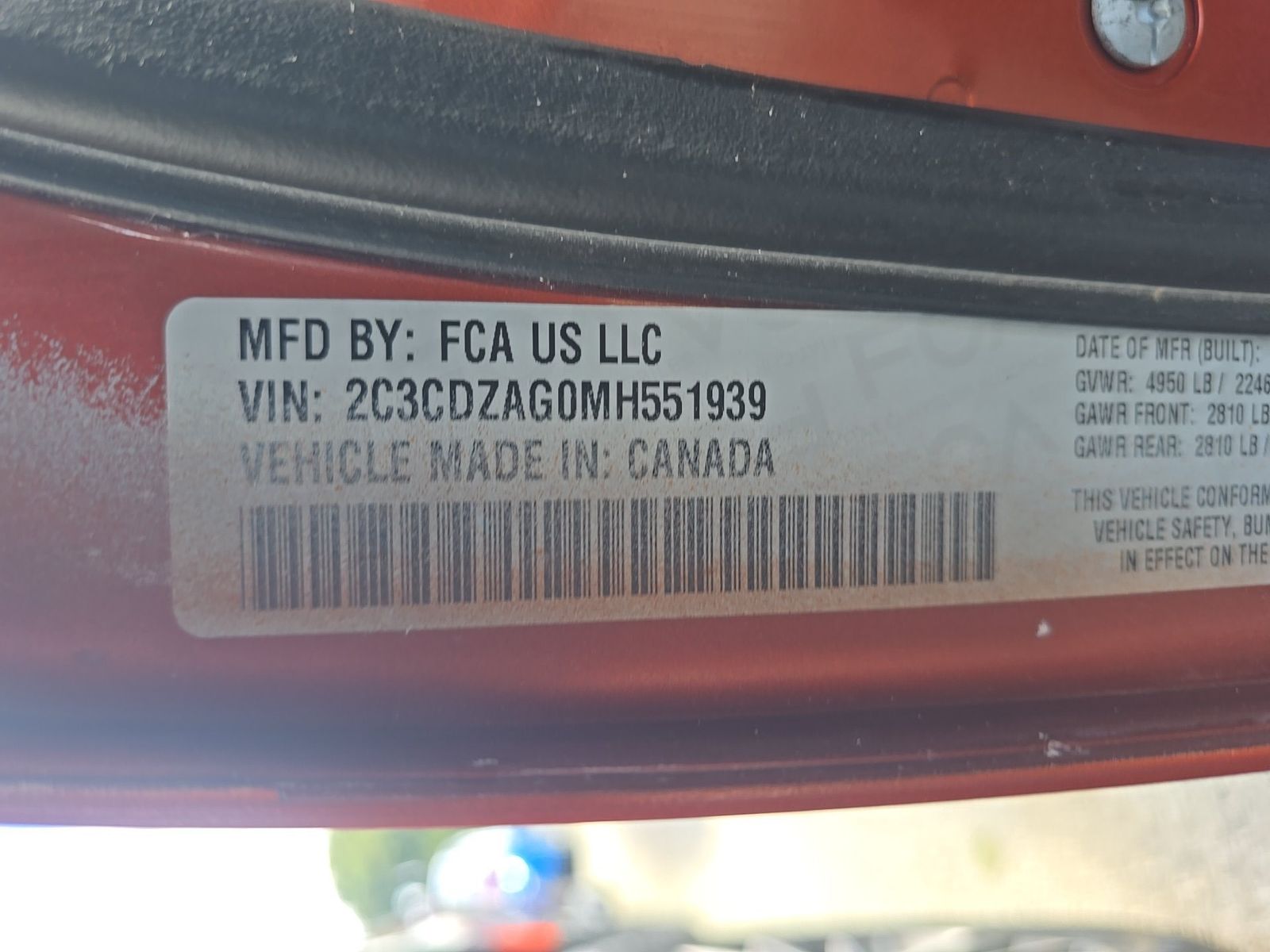 2021 Dodge Challenger SXT RWD