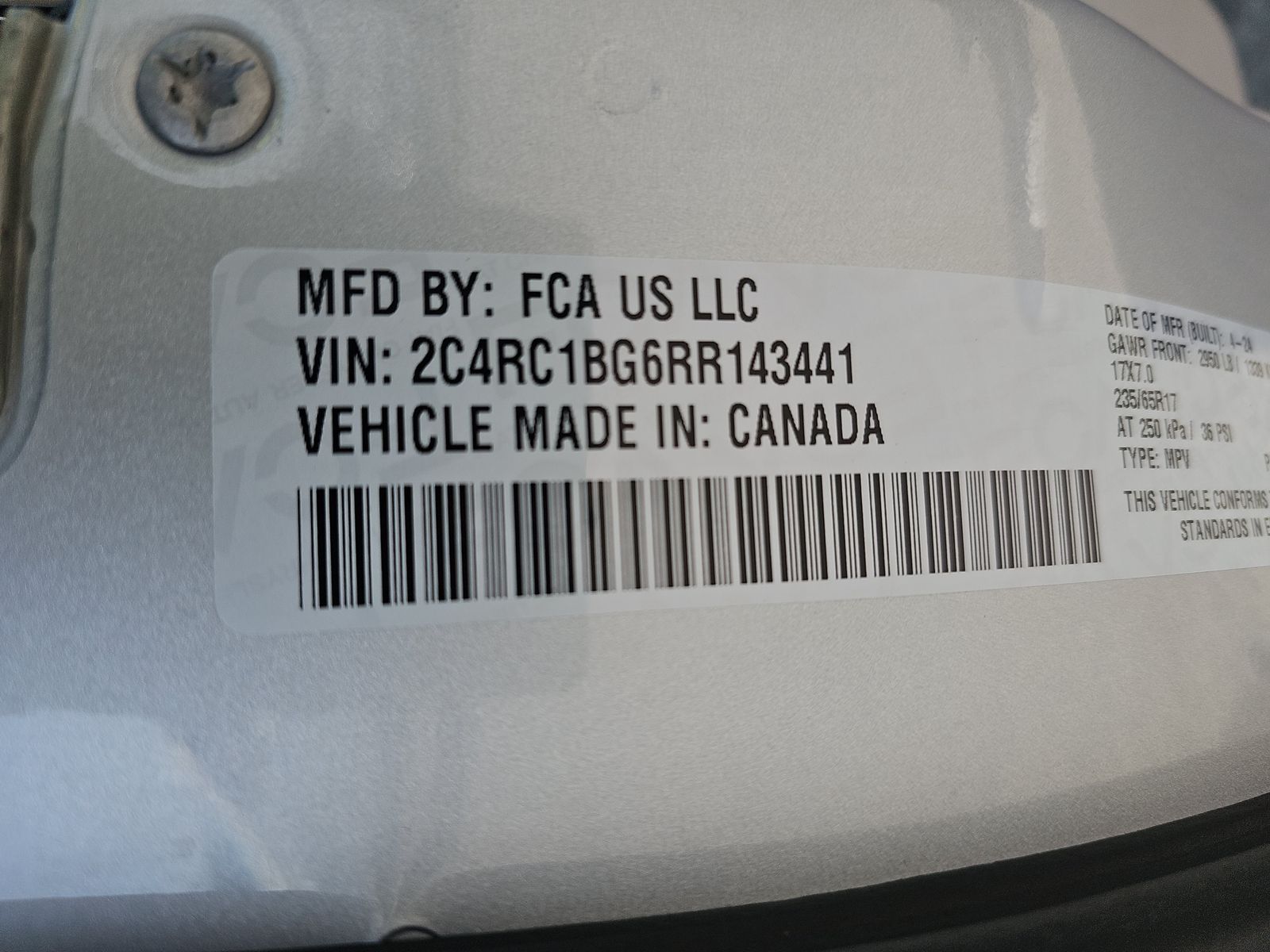 2024 Chrysler Pacifica Touring L FWD