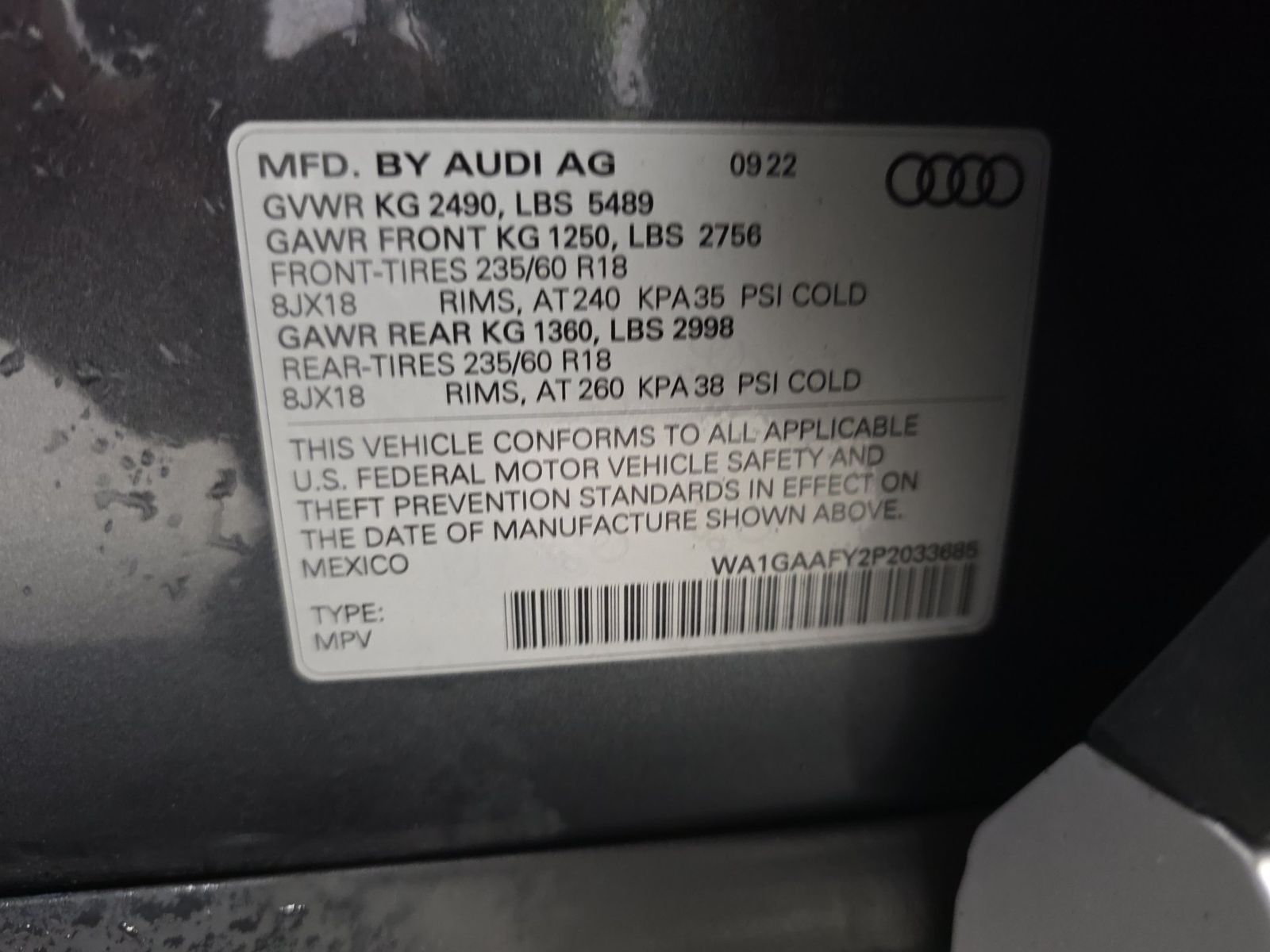 2023 Audi Q5 S line Premium AWD