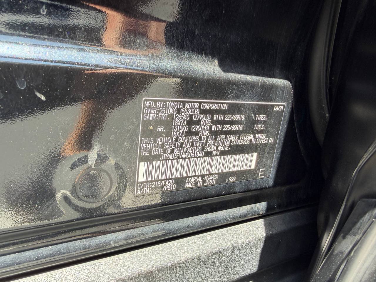 2021 Toyota RAV4 Prime SE AWD