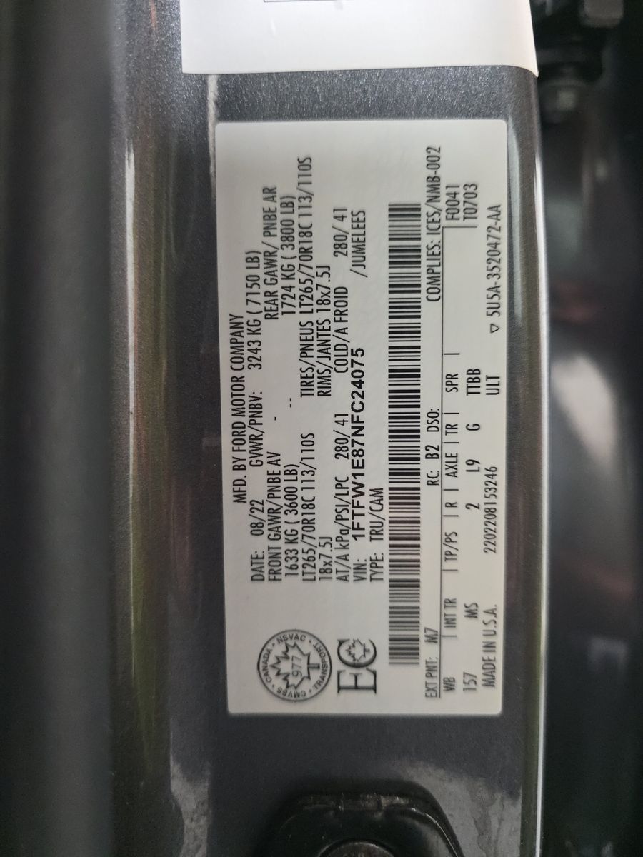 2022 Ford F-150 XLT AWD
