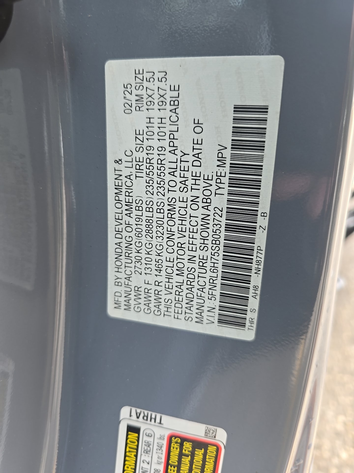 2025 Honda Odyssey Sport-L FWD