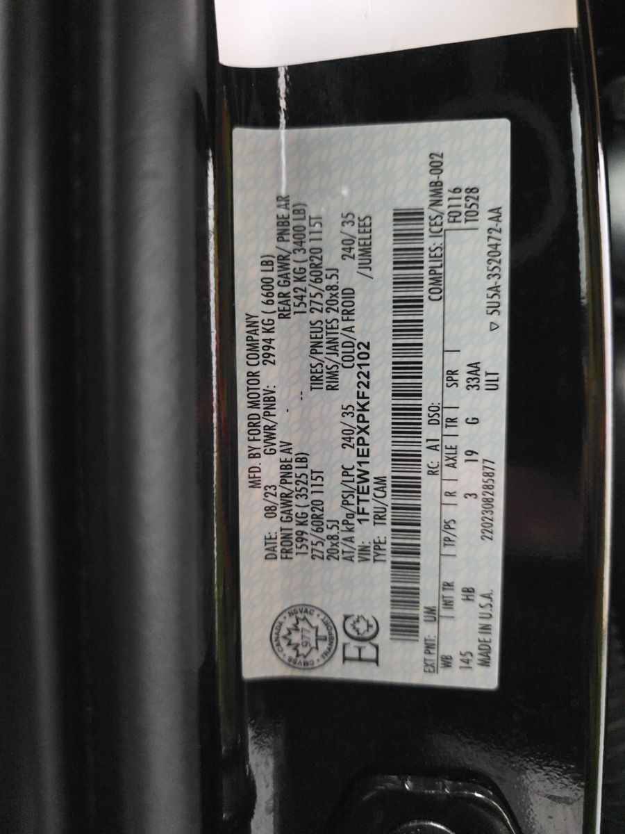 2023 Ford F-150 Lariat AWD