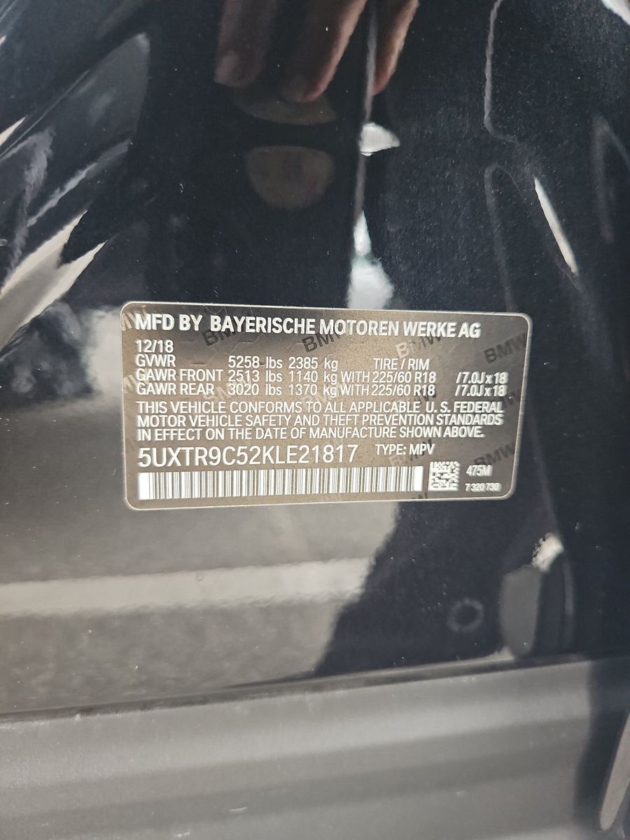 2019 BMW X3 xDrive30i AWD