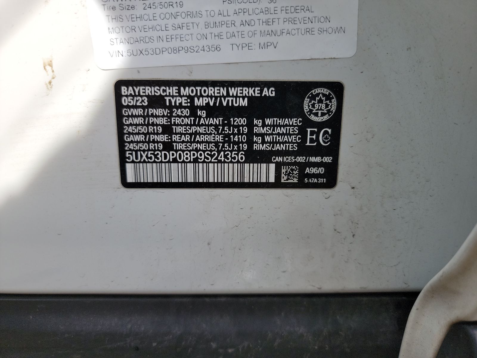 2023 BMW X3 xDrive30i AWD