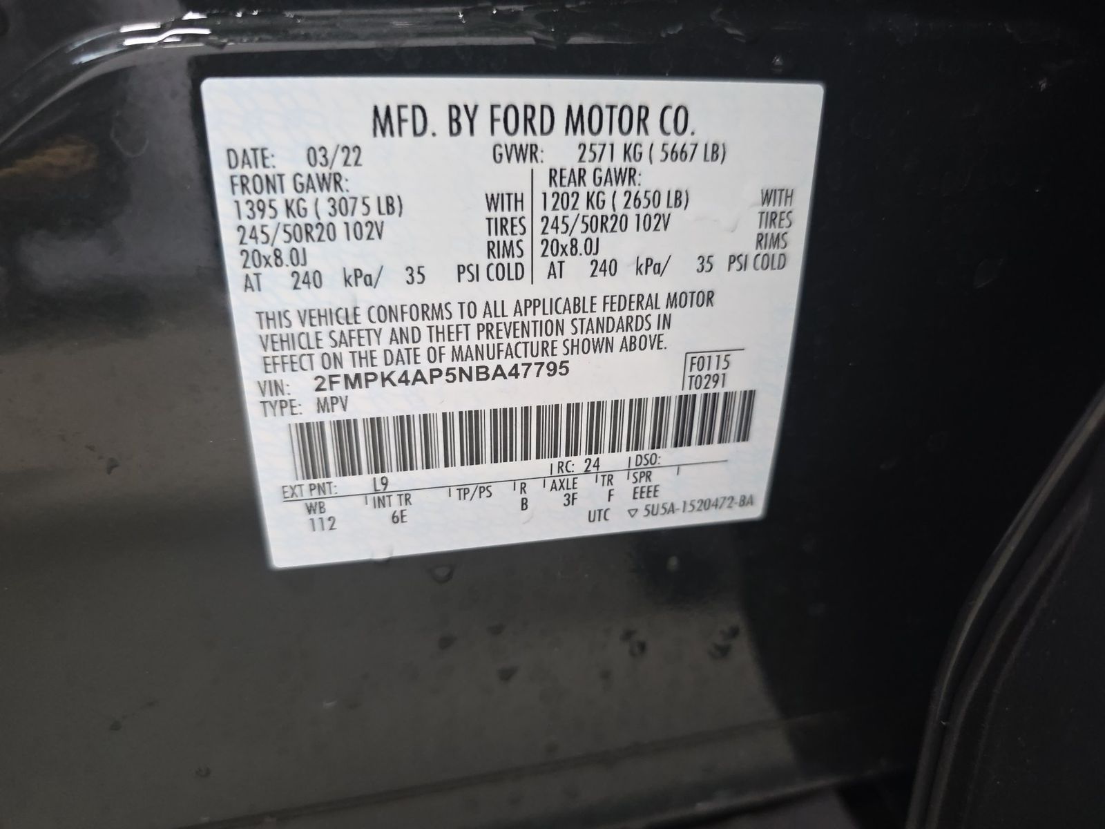 2022 Ford Edge ST AWD