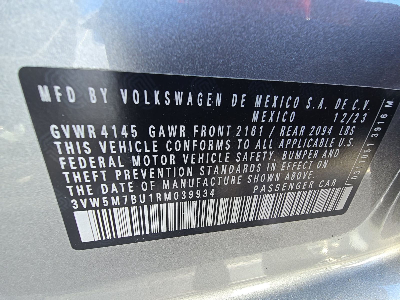 2024 Volkswagen Jetta 1.5T S FWD