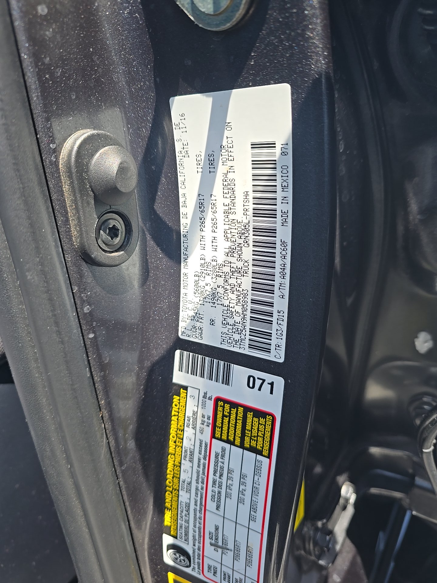 2017 Toyota Tacoma TRD Sport AWD